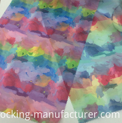 New Printed Colorful Organza Fabric for Garment and Textiles